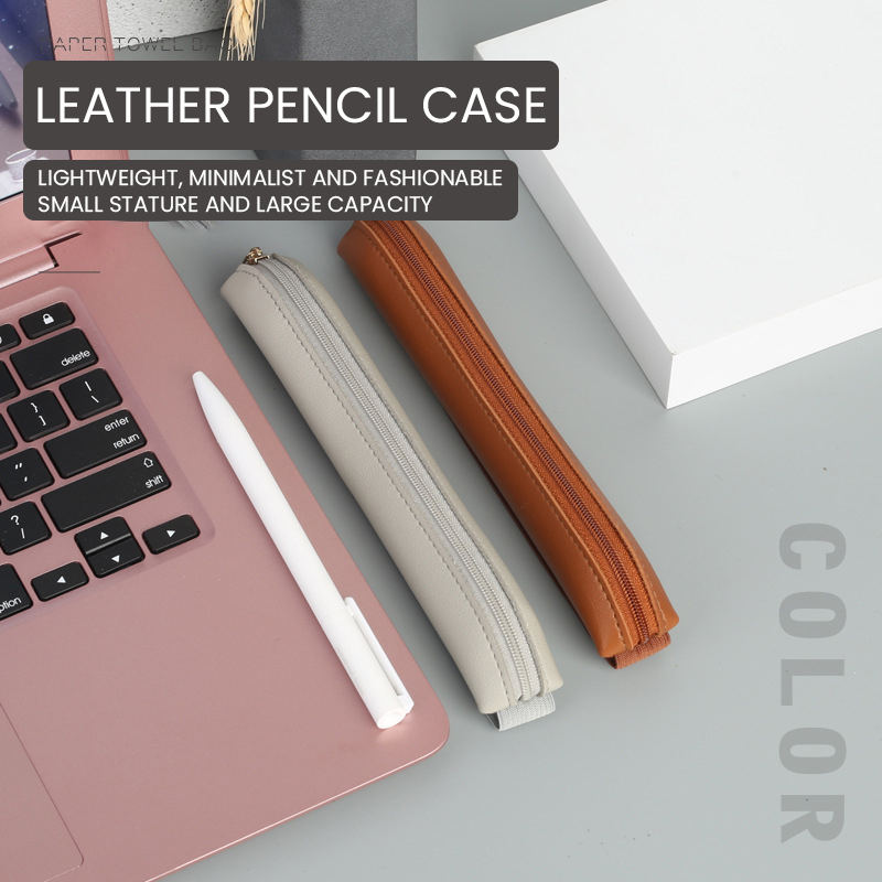 Leather Work Diary - بو الجلود حامل القلم مع الأكمام