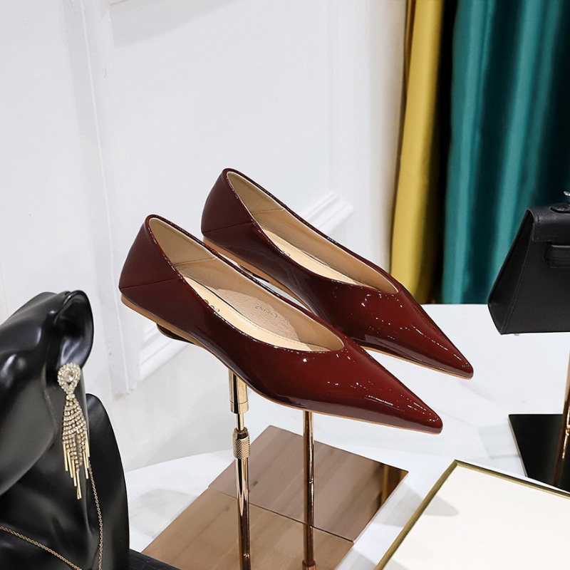 Leather Work Flats Women - أزياء النساء 1 سنتيمتر منخفضة الكعب