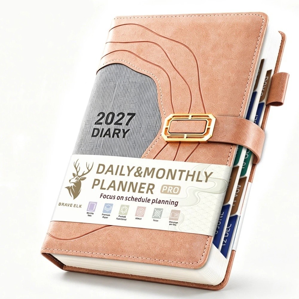 Leatherwork Plans - مفكرة مواعيد 2027 سميكة بغلاف من