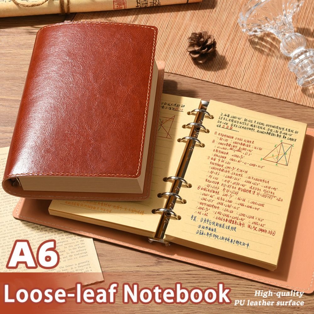 Leather Work Diary - دفتر ملاحظات جديد A5/A6 بغلاف جلدي