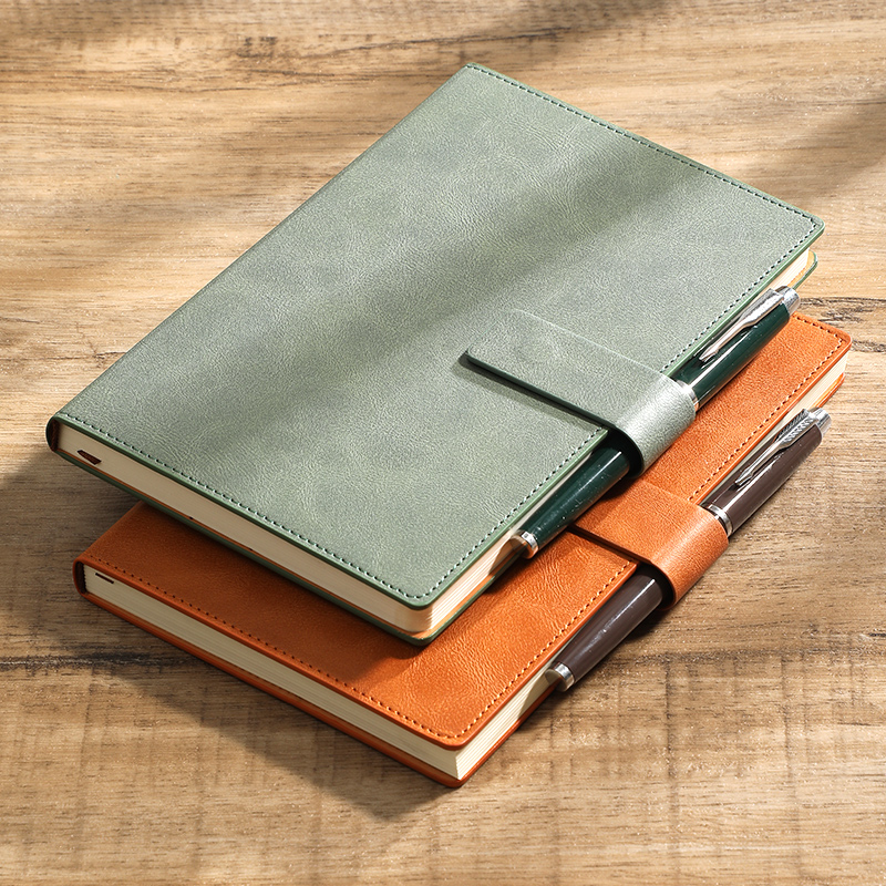Leather Work Diary - دفتر أعمال A5 من الجلد الصناعي