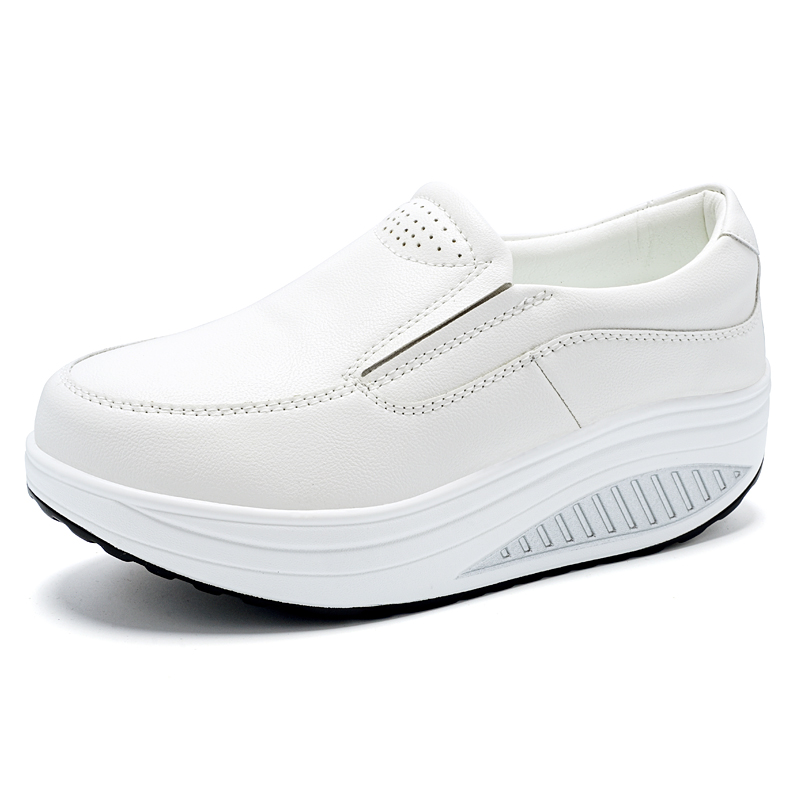 Leather Work Flats Women - أحذية نسائية ربيعية من الجلد الطبيعي