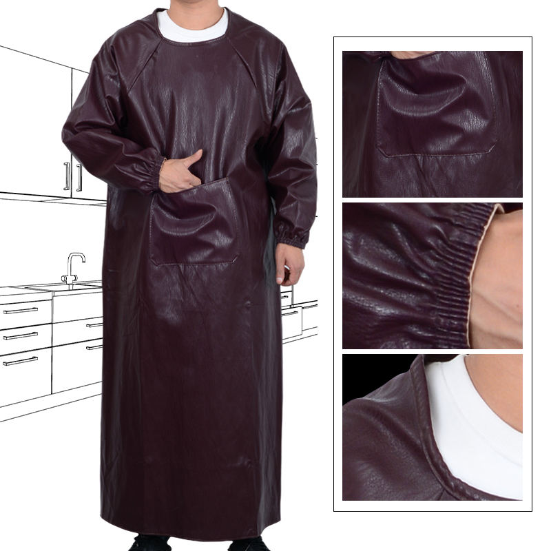 Leather Work Overalls - لينة الجلود وزرة زيت مقاوم للماء
