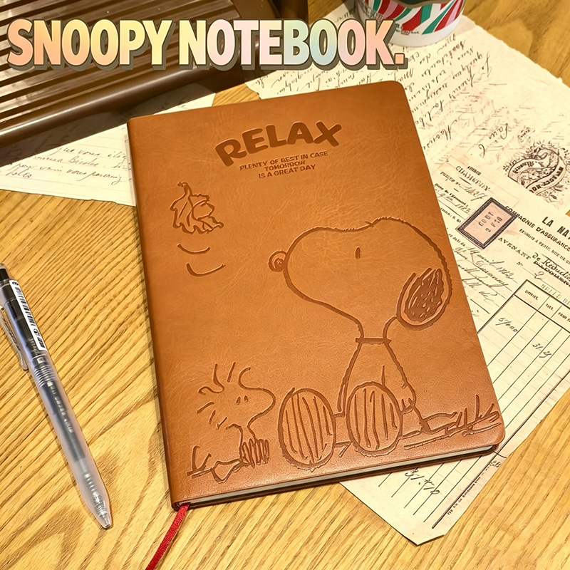 Leather Work Diary - دفتر ملاحظات جلدي A5 بتصميم سنوبي
