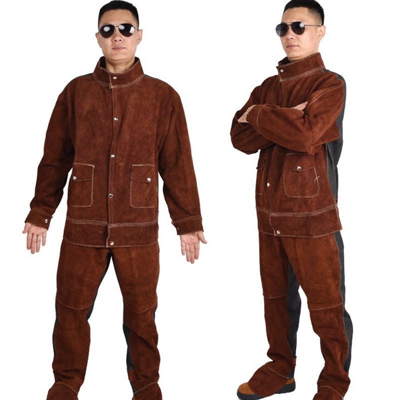 بدلات لحام جلدية شديدة التحمل  - مراجعة Leather Work Overalls وسعره