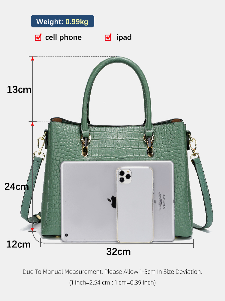 حقيبة يد نسائية من الجلد الطبي - مراجعة Leather Work Handbag وسعره