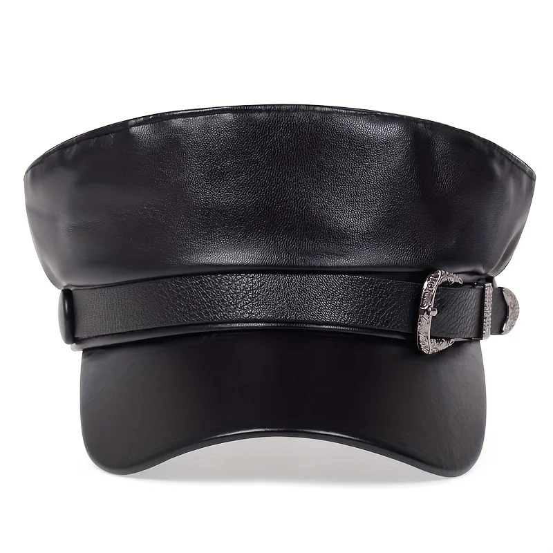 قبعات نسائية أنيقة بحزام كبير  - مراجعة Leather Work Hat وسعره