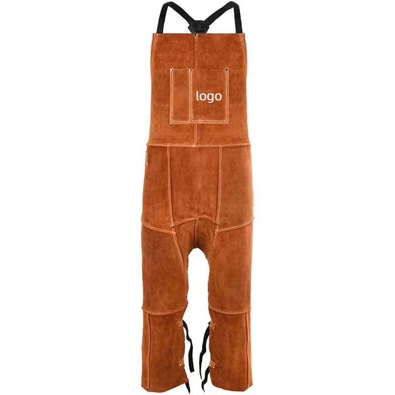 بذلة رجالية السراويل المطبوعة  - مراجعة Leather Work Overalls وسعره