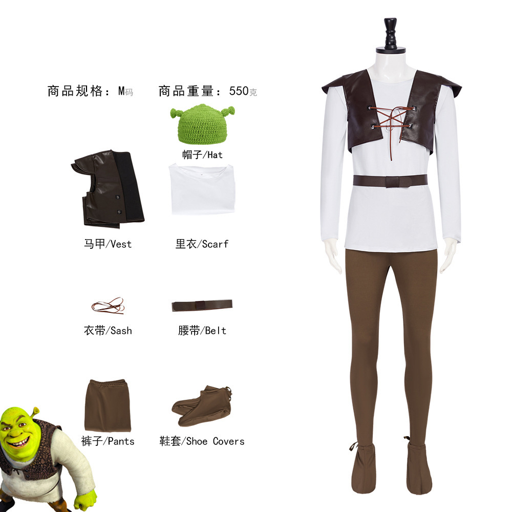 Shrek أزياء تنكرية قبعة خضراء  - مراجعة Leather Work Hat وسعره