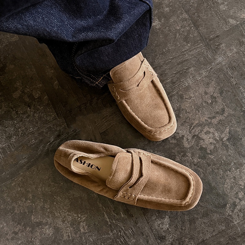 أحذية نسائية مسطحة للربيع والخ - مراجعة Leather Work Flats Women وسعره