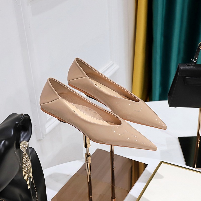 أزياء النساء 1 سنتيمتر منخفضة  - مراجعة Leather Work Flats Women وسعره