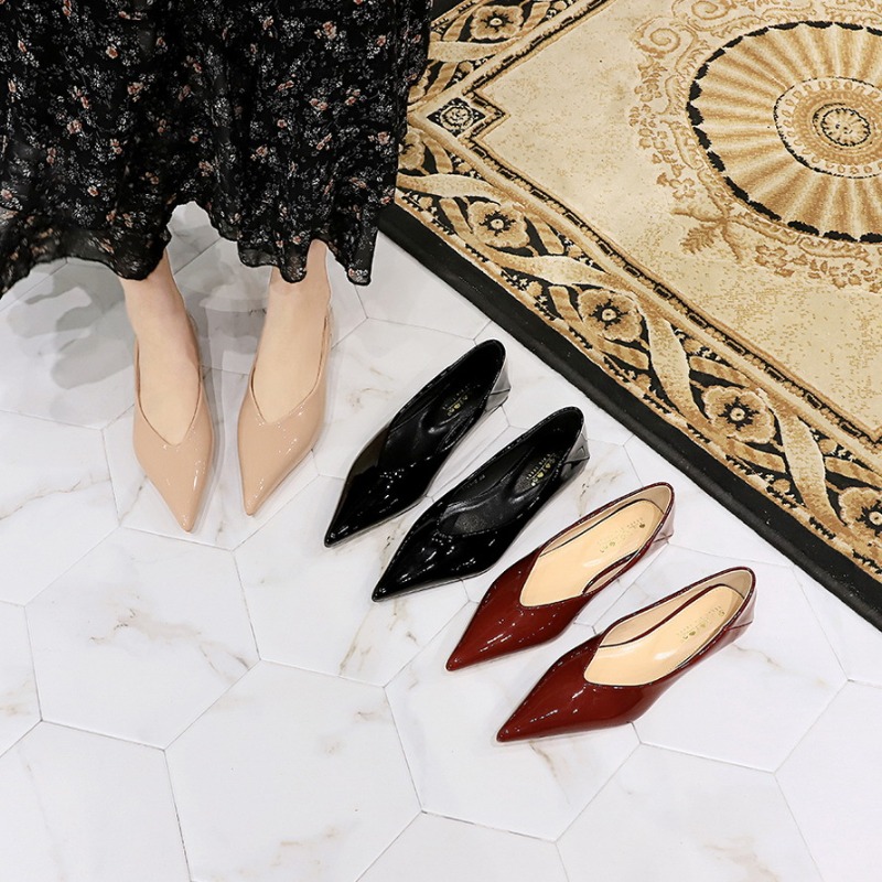 أزياء النساء 1 سنتيمتر منخفضة  - مراجعة Leather Work Flats Women وسعره