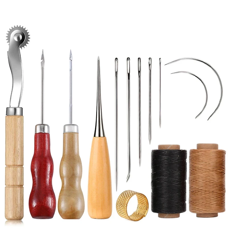 14 قطعة مجموعة الخياطة الجلدية - مراجعة Leatherwork Kit وسعره