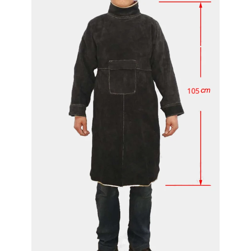 مقاومة للحرارة واللهب الثقيلة  - مراجعة Leather Work Overalls وسعره