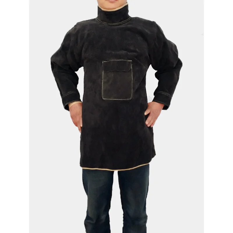 مقاومة للحرارة واللهب الثقيلة  - مراجعة Leather Work Overalls وسعره