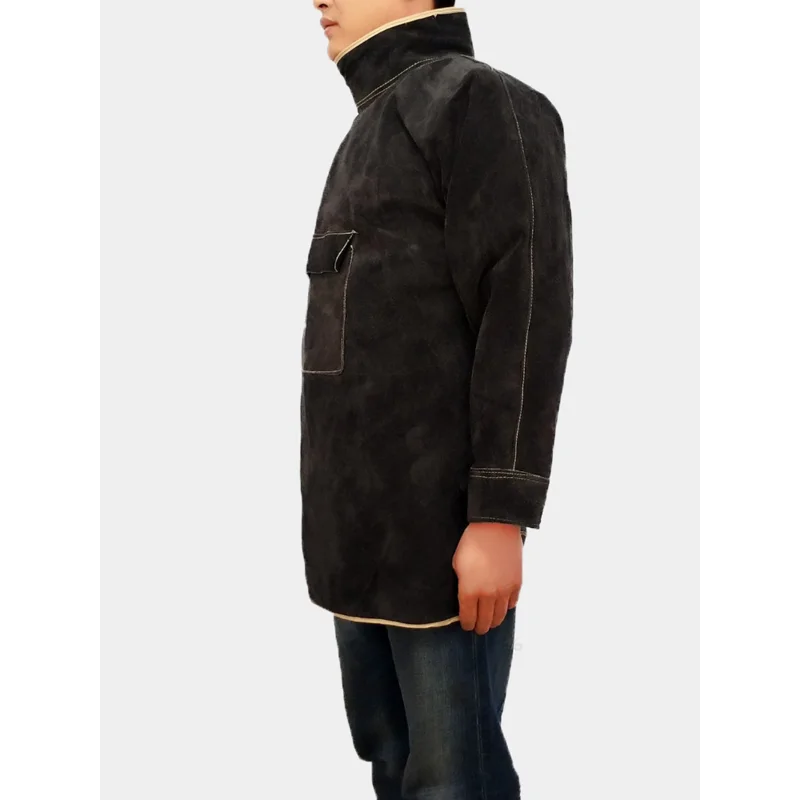 مقاومة للحرارة واللهب الثقيلة  - مراجعة Leather Work Overalls وسعره