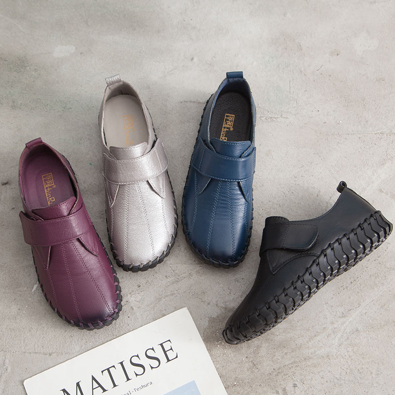 حذاء باليه فاخر من الجلد الطبي - مراجعة Leather Work Flats Women وسعره