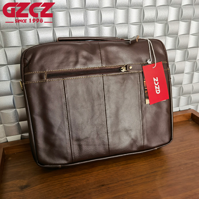 حقيبة يد رجالية GZCZ للعمل وال - مراجعة Leather Work Handbag وسعره
