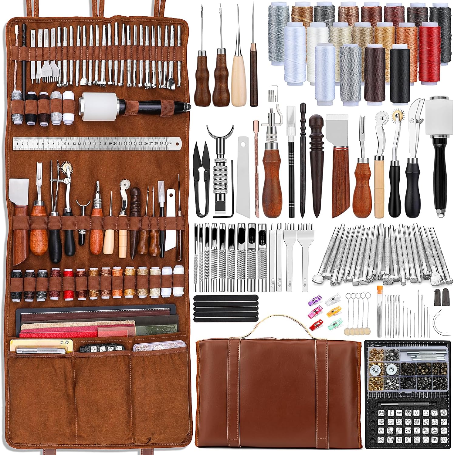 طقم أدوات تشكيل الجلود، أدوات  - مراجعة Leatherwork Kit وسعره