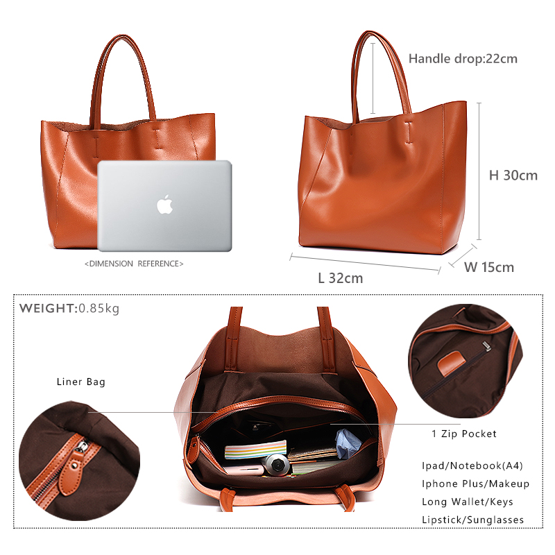 الحد الأدنى حقيبة حمل كبيرة ال - مراجعة Leather Work Handbag وسعره