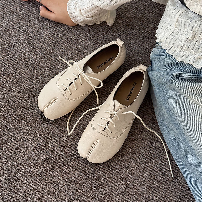 أحذية نسائية تابي من الجلد الط - مراجعة Leather Work Flats Women وسعره