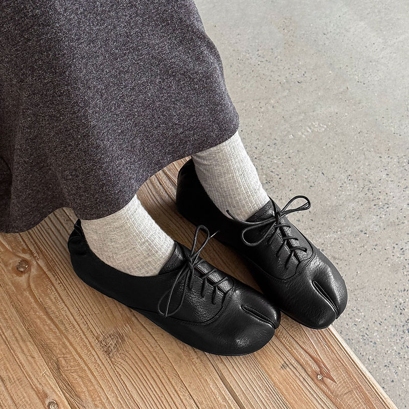 أحذية نسائية تابي من الجلد الط - مراجعة Leather Work Flats Women وسعره