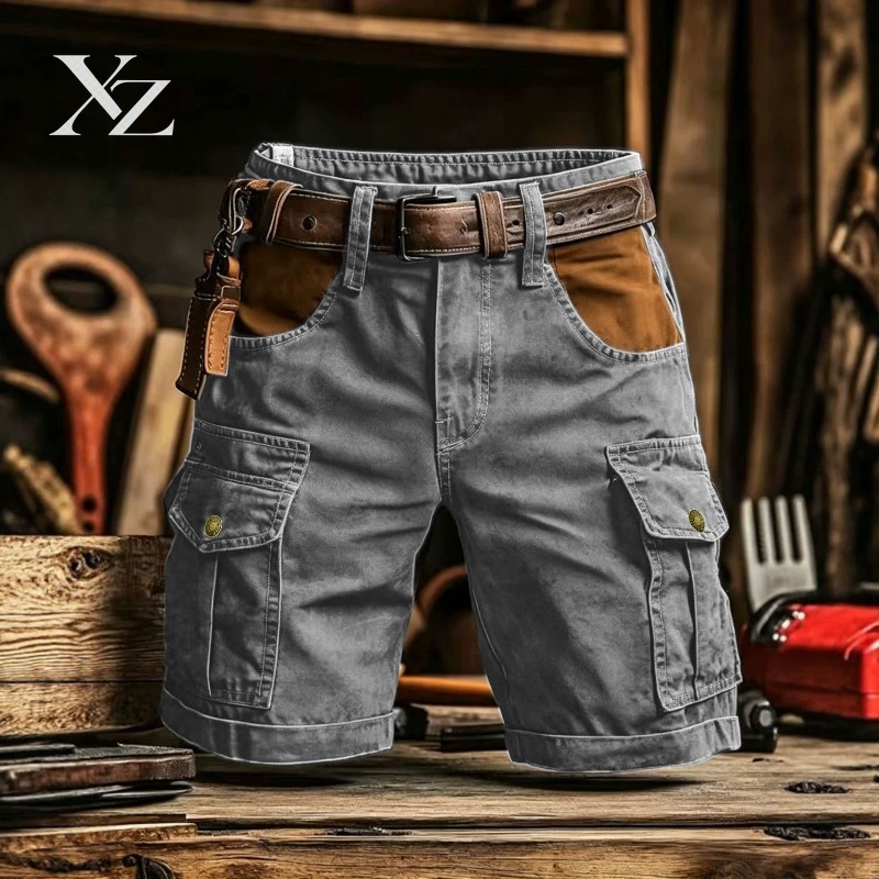 شورت كارجو رجالي فاخر بتصميم ع - مراجعة Leather Work Overalls وسعره