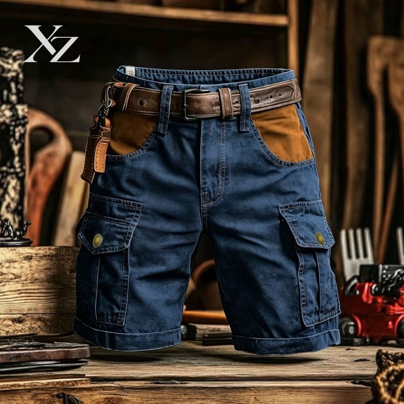 شورت كارجو رجالي فاخر بتصميم ع - مراجعة Leather Work Overalls وسعره