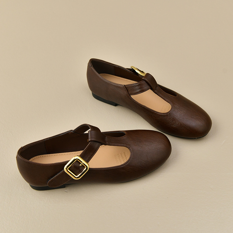 أحذية نسائية مسطحة من الجلد بح - مراجعة Leather Work Flats Women وسعره