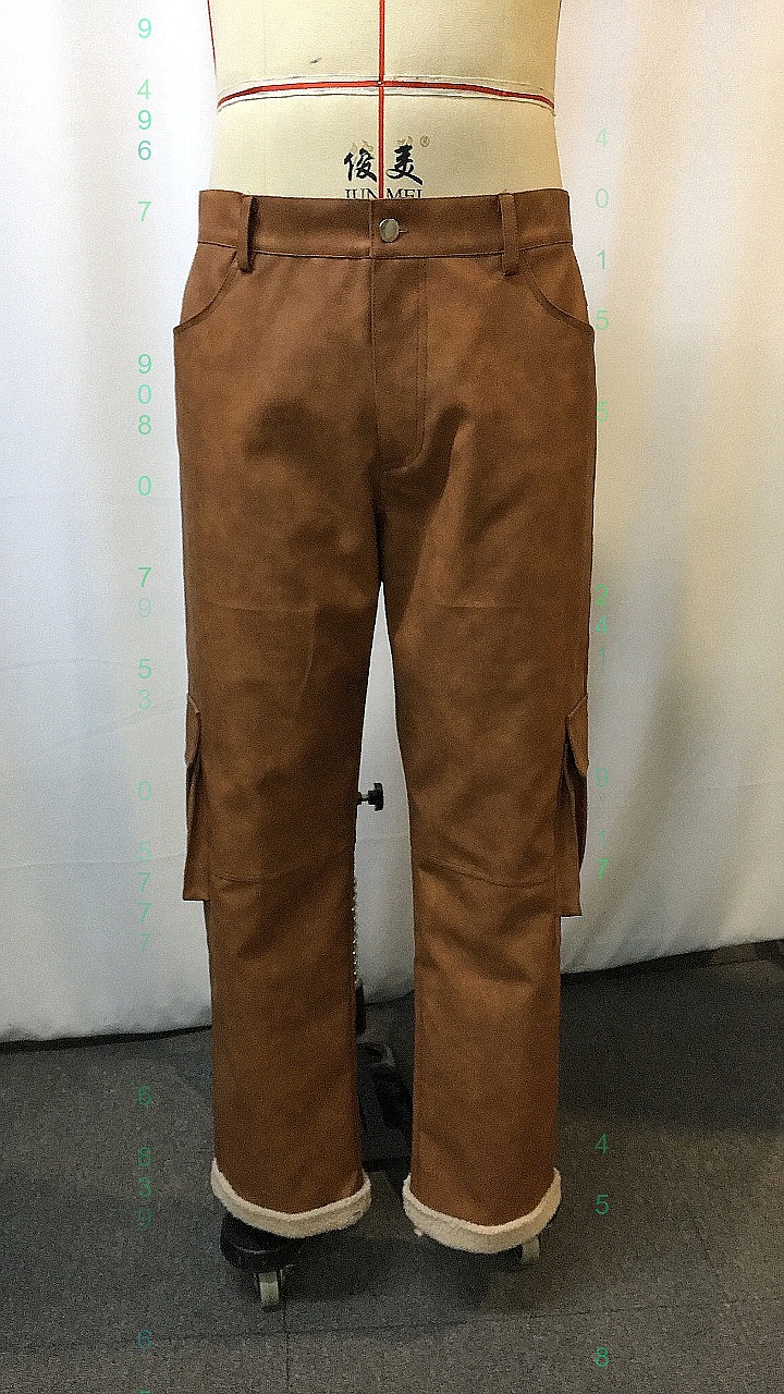 بنطلون رجالي كلاسيكي بني من ال - مراجعة Leather Work Overalls وسعره