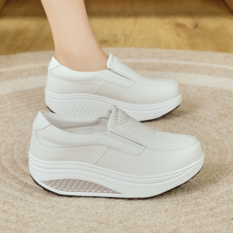 أحذية نسائية ربيعية من الجلد ا - مراجعة Leather Work Flats Women وسعره