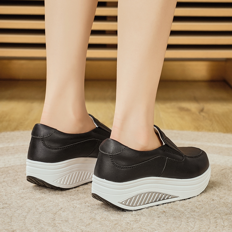أحذية نسائية ربيعية من الجلد ا - مراجعة Leather Work Flats Women وسعره