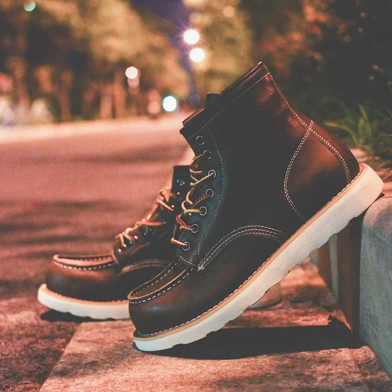 جلد طبيعي الرجال الأحذية خمر ا - مراجعة Leatherwork Projects وسعره