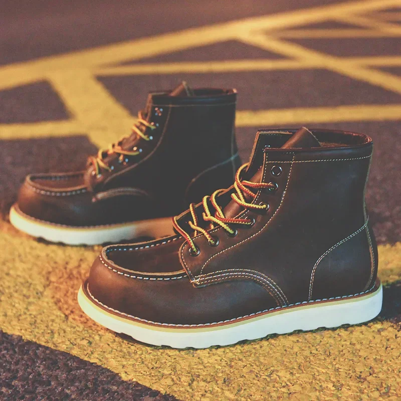 جلد طبيعي الرجال الأحذية خمر ا - مراجعة Leatherwork Projects وسعره