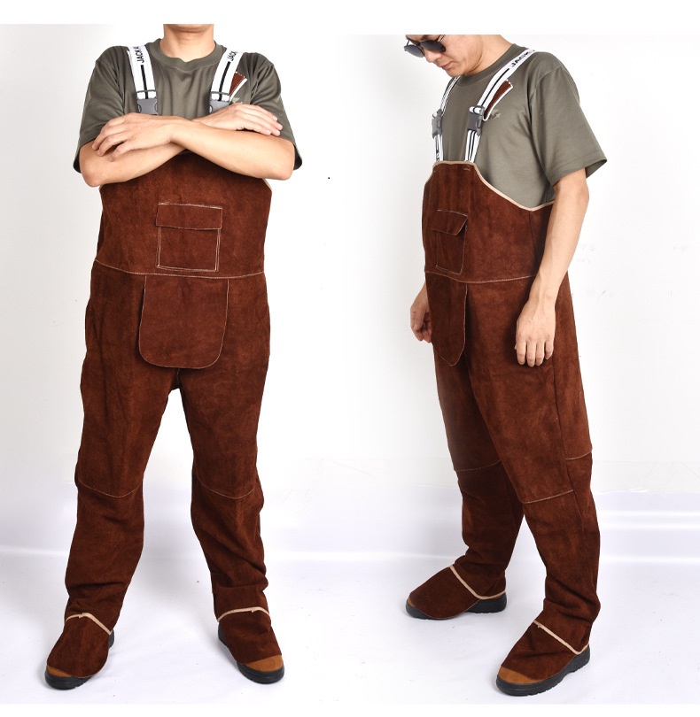 ملابس اللحام للرجال معطف السلا - مراجعة Leather Work Overalls وسعره