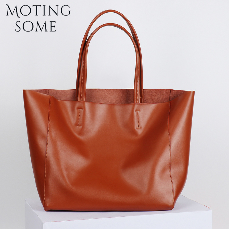 Motingsome سميكة جلد البقر بسا - مراجعة Leather Work Handbag وسعره