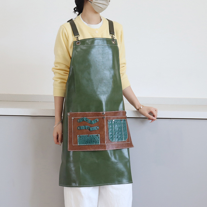 مريلة من جلد البولي يوريثان بش - مراجعة Leather Work Overalls وسعره