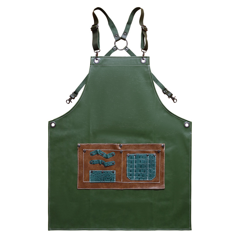 مريلة من جلد البولي يوريثان بش - مراجعة Leather Work Overalls وسعره