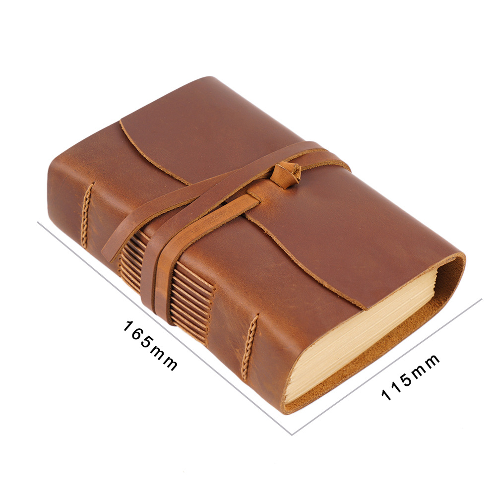 دفتر الجلود اليدوية براون مجلة - مراجعة Leather Work Diary وسعره
